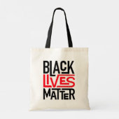 Black Lives Matter | Gelijke rechten Tote Bag (Achterkant)