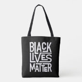 Black Lives Matter | Gelijke rechten Tote Bag (Achterkant)