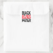 Black Lives Matter | Gelijke rechten Vierkante Sticker (Tas)