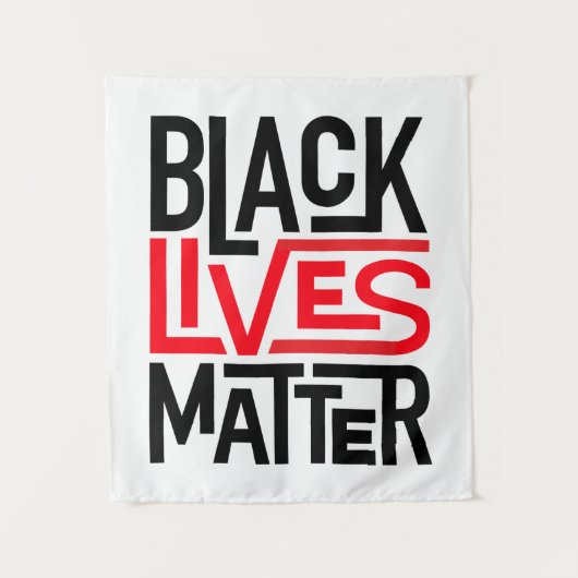 Black Lives Matter | Gelijke rechten Wandkleed (Voorkant)
