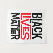Black Lives Matter | Gelijke rechten Wandkleed (Voorkant (horizontaal))