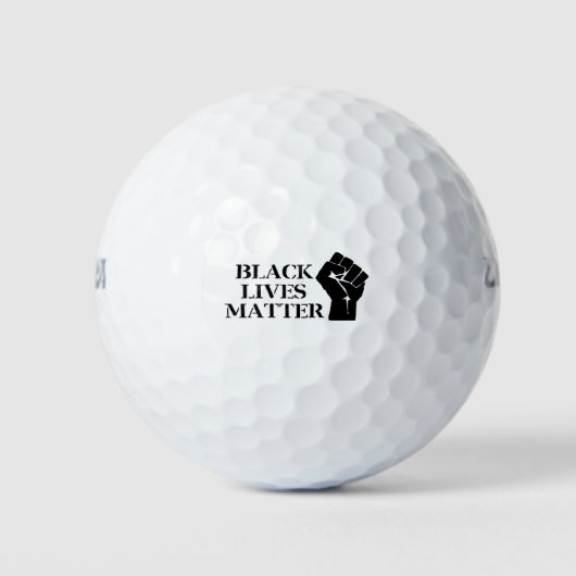 Black Lives Matter - geüpgraded afgesneden vuist Golfballen (Voorkant)