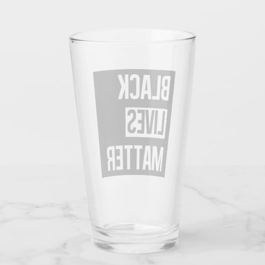 Black Lives Matter Glas (Achterkant)