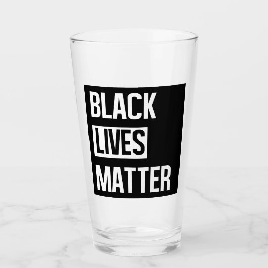 Black Lives Matter Glas (Voorkant)