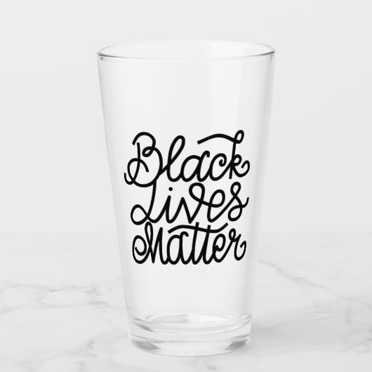 Black Lives Matter Glas (Voorkant)