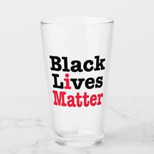 Black Lives Matter Glas (Voorkant)