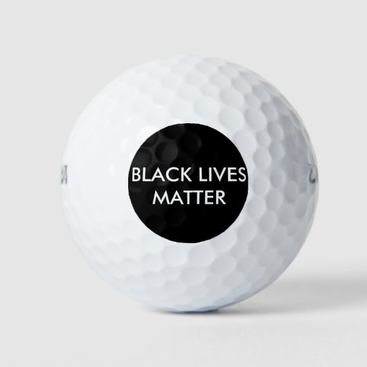 Black Lives Matter Golf Balls Golfballen (Voorkant)