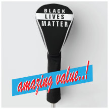 Black Lives Matter Golf Head Hoesje