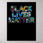 Black Lives Matter Graffiti Geniet van gelijkheid Poster (Voorkant)