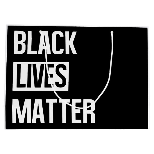 Black Lives Matter Groot Cadeauzakje (Achterkant)