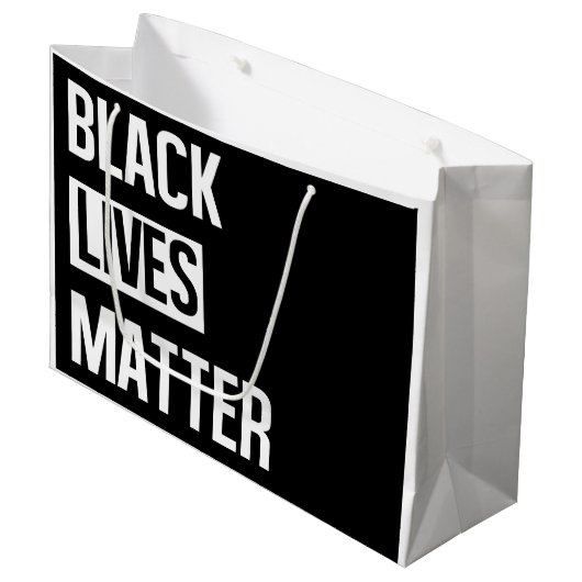 Black Lives Matter Groot Cadeauzakje (Voorkant Gekanteld)