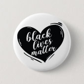 Black Lives Matter Heart Button (Voorkant)