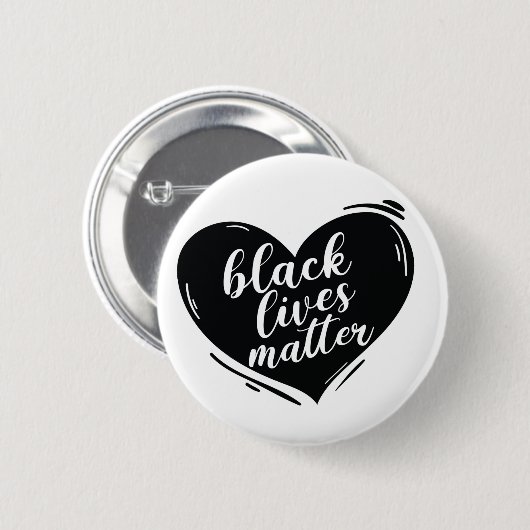 Black Lives Matter Heart Button (Voorkant /achterkant)