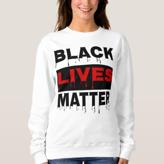 👊Black Lives Matter-Inspirerend quote Crewneck Trui (Voorkant)