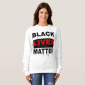 👊Black Lives Matter-Inspirerend quote Crewneck Trui (Voorkant volledig)
