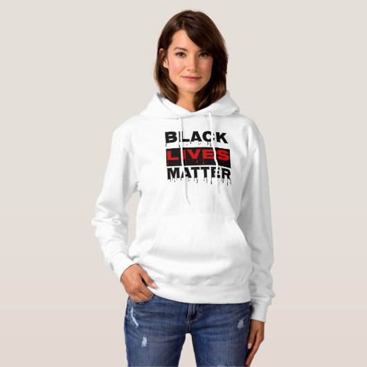 👊Black Lives Matter-Inspirerend quote Hoodie (Voorkant volledig)