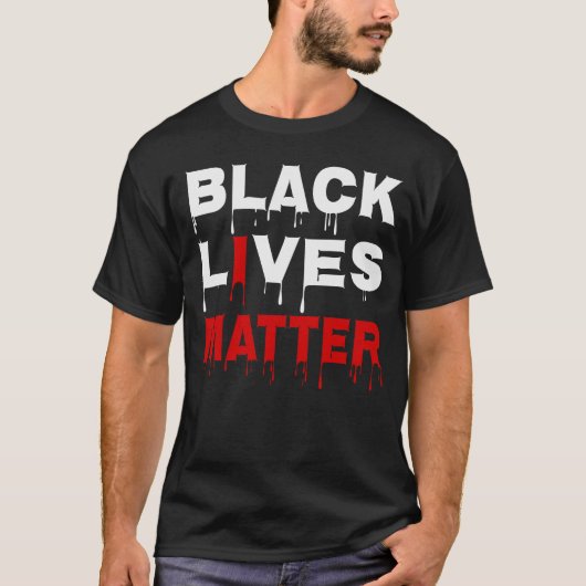 👊Black Lives Matter-Inspirerend quote T-shirt (Voorkant)