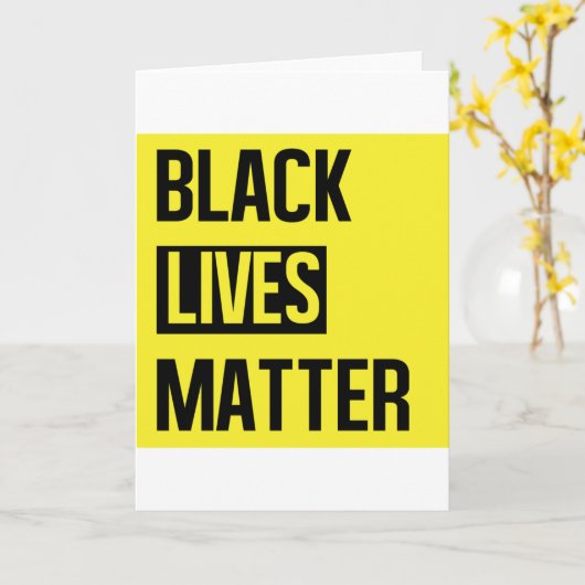 Black Lives Matter Kaart (Gele Bloem)