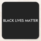Black Lives Matter Kartonnen Onderzetters (Voorkant)