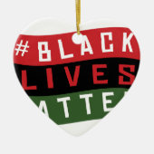 Black Lives Matter Keramisch Ornament (Voorkant)