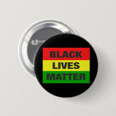 Black Lives Matter (kleur logo) Ronde Button 5,7 Cm (Voorkant /achterkant)
