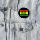 Black Lives Matter (kleur logo) Ronde Button 5,7 Cm (In situ)