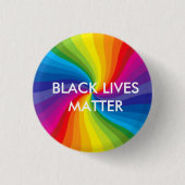 Black Lives Matter/LGBTQ Ronde Button 3,2 Cm (Voorkant)