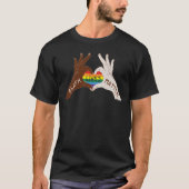 Black Lives Matter - Liefde blm Rainbow T-shirt (Voorkant)