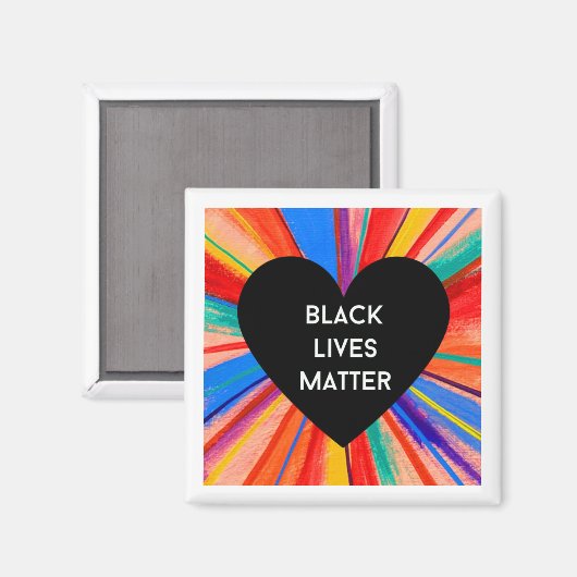BLACK LIVES MATTER magnet (Voorkant / Achterkant)