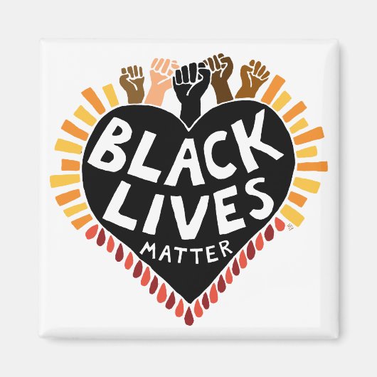 Black Lives Matter Magnet (Voorkant)