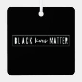 Black Lives Matter | Moderne WA-rassengelijkheid Metalen Ornament (Achterkant)