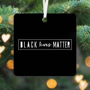 Black Lives Matter Moderne WA-rassengelijkheid Metalen Ornament