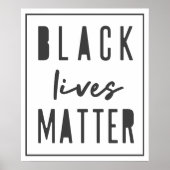 Black Lives Matter | Moderne WA-rassengelijkheid Poster (Voorkant)