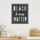 Black Lives Matter | Moderne WA-rassengelijkheid Poster (Keuken)