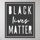 Black Lives Matter | Moderne WA-rassengelijkheid Poster (Voorkant)