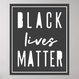 Black Lives Matter | Moderne WA-rassengelijkheid Poster