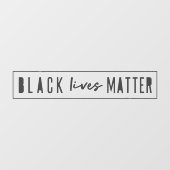 Black Lives Matter | Moderne WA-rassengelijkheid Raamsticker (Vel)