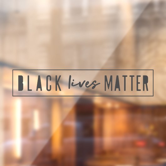Black Lives Matter | Moderne WA-rassengelijkheid Raamsticker (Vel 2)