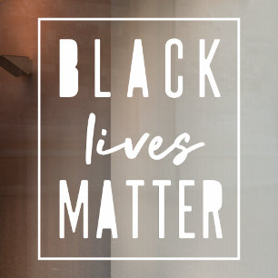 Black Lives Matter   Moderne WA-rassengelijkheid Raamsticker