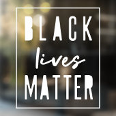 Black Lives Matter | Moderne WA-rassengelijkheid Raamsticker