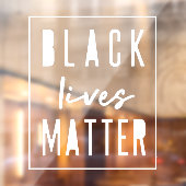 Black Lives Matter | Moderne WA-rassengelijkheid Raamsticker (Vel 2)