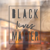 Black Lives Matter | Moderne WA-rassengelijkheid Raamsticker (Vel 2)