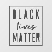 Black Lives Matter | Moderne WA-rassengelijkheid Raamsticker (Vel)