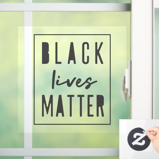 Black Lives Matter | Moderne WA-rassengelijkheid Raamsticker (Huis)