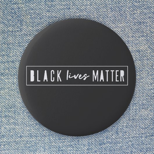 Black Lives Matter | Moderne WA-rassengelijkheid Ronde Button 5,7 Cm