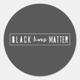 Black Lives Matter | Moderne WA-rassengelijkheid Ronde Sticker