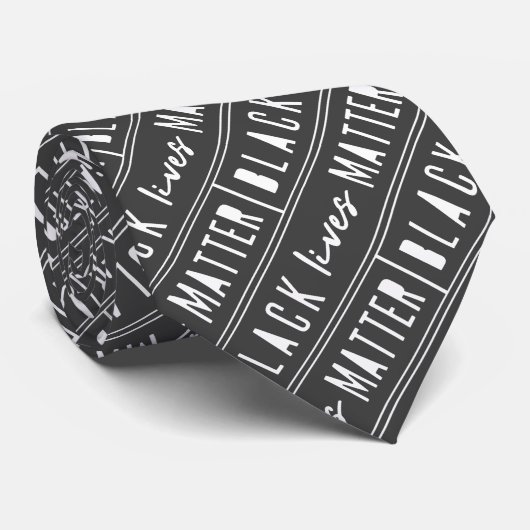 Black Lives Matter | Moderne WA-rassengelijkheid Stropdas (Opgerold)