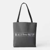 Black Lives Matter | Moderne WA-rassengelijkheid Tote Bag (Achterkant)