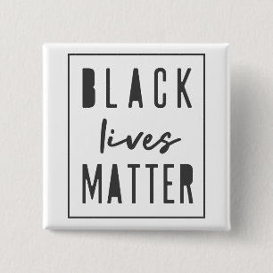 Black Lives Matter   Moderne WA-rassengelijkheid Vierkante Button 5,1 Cm