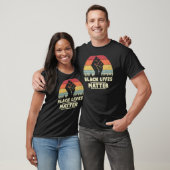 Black Lives Matter ontwerp. BLM, Retro T-shirt (Unisex)